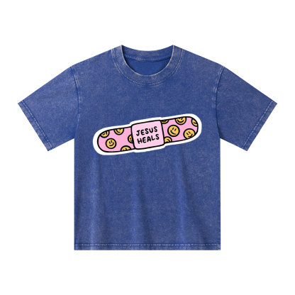 Jesus Heals Kid Washed T-Shirt
