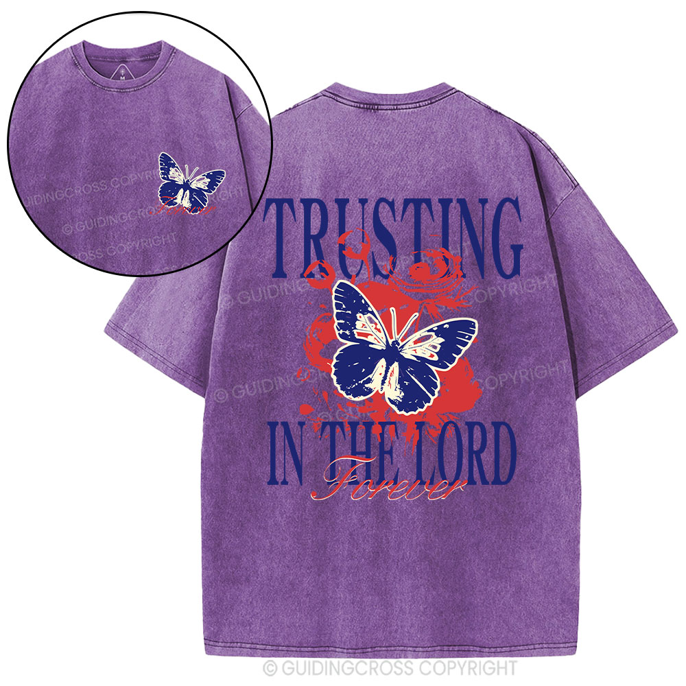 Trusting In The Lord Christian Washed T-Shirt