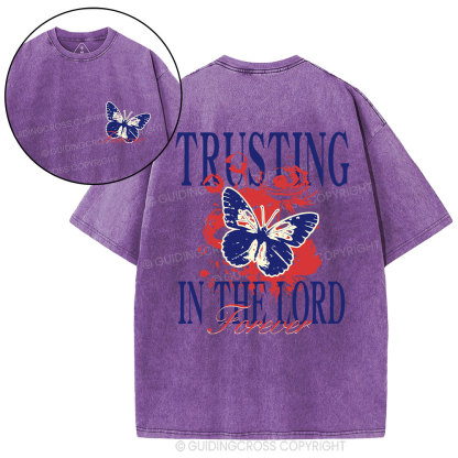 Trusting In The Lord Christian Washed T-Shirt
