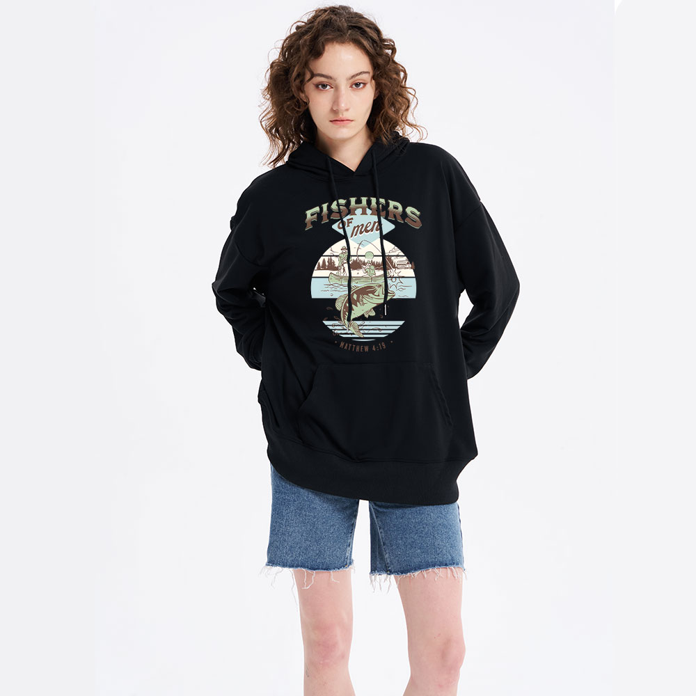 Fishers Of Men Matthew 4:19 Christian Hoodie
