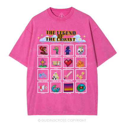 The Legend Of The Christ Christian Washed T-Shirt