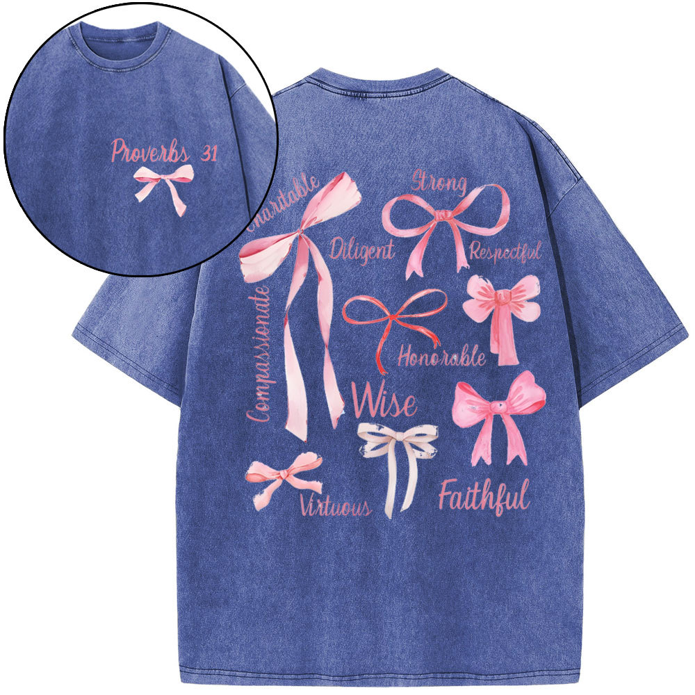 Faithful And Wise Christian Washed T-Shirt