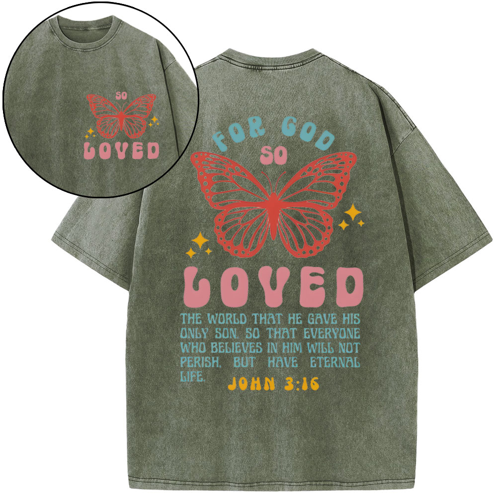Loved Beyoud Measure Christian Washed T-Shirt Sale-GuidingCross