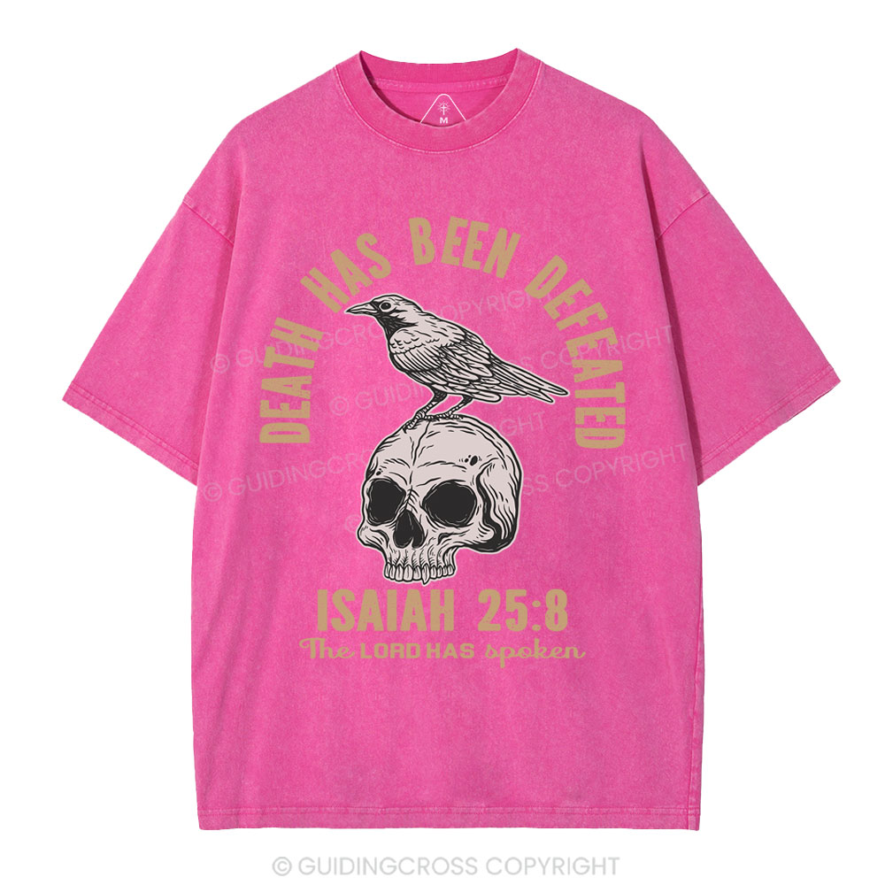 Death Has Been Defeated Christian Washed T-Shirt