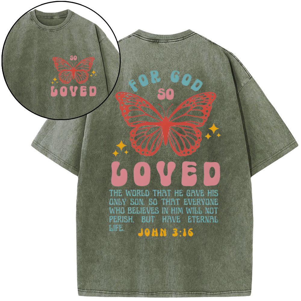 Loved Beyoud Measure Christian Washed T-Shirt Sale-GuidingCross