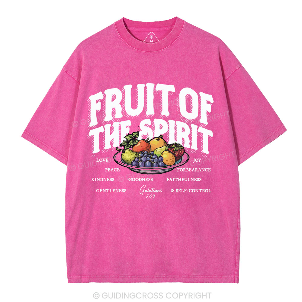 Fruit Of The Spirit Christian Washed T-Shirt