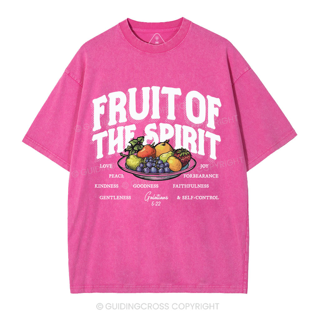 Fruit Of The Spirit Christian Washed T-Shirt