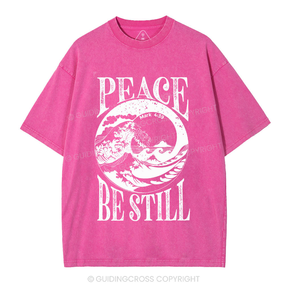 Peace Be Still Christian Washed T-Shirt