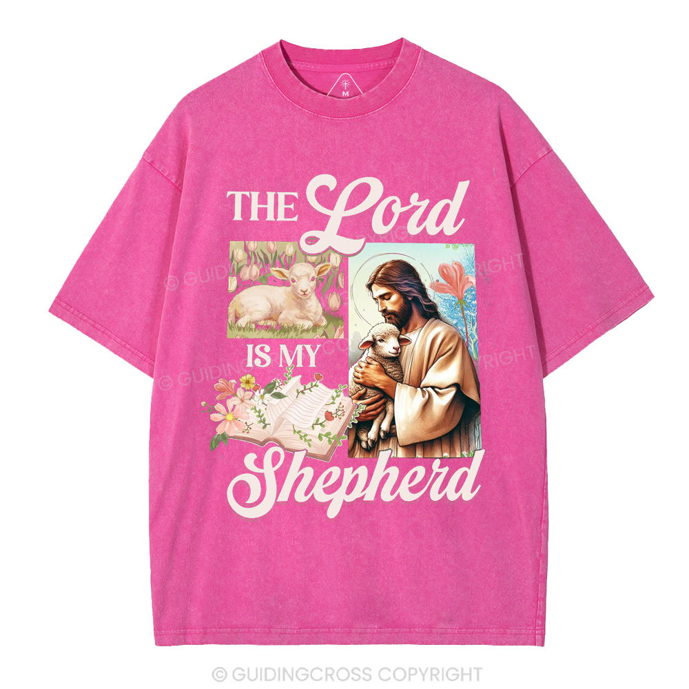 The Lord Is My Shepherd Christian Washed T-Shirt