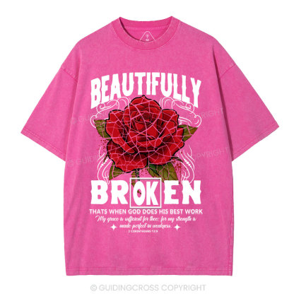 Beautifully Broken Christian Washed T-Shirt