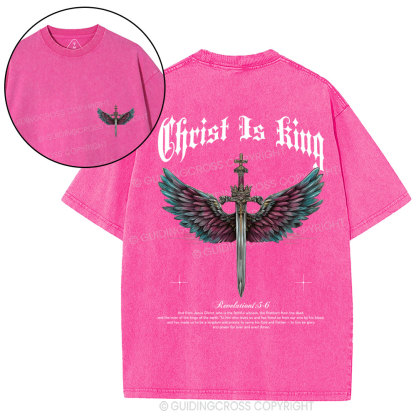 Christ Is King Christian Washed T-Shirt