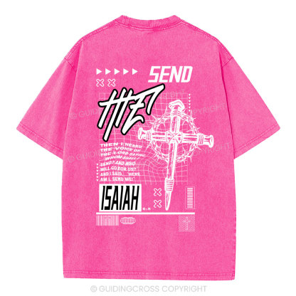 Send Me Christian Washed T-Shirt