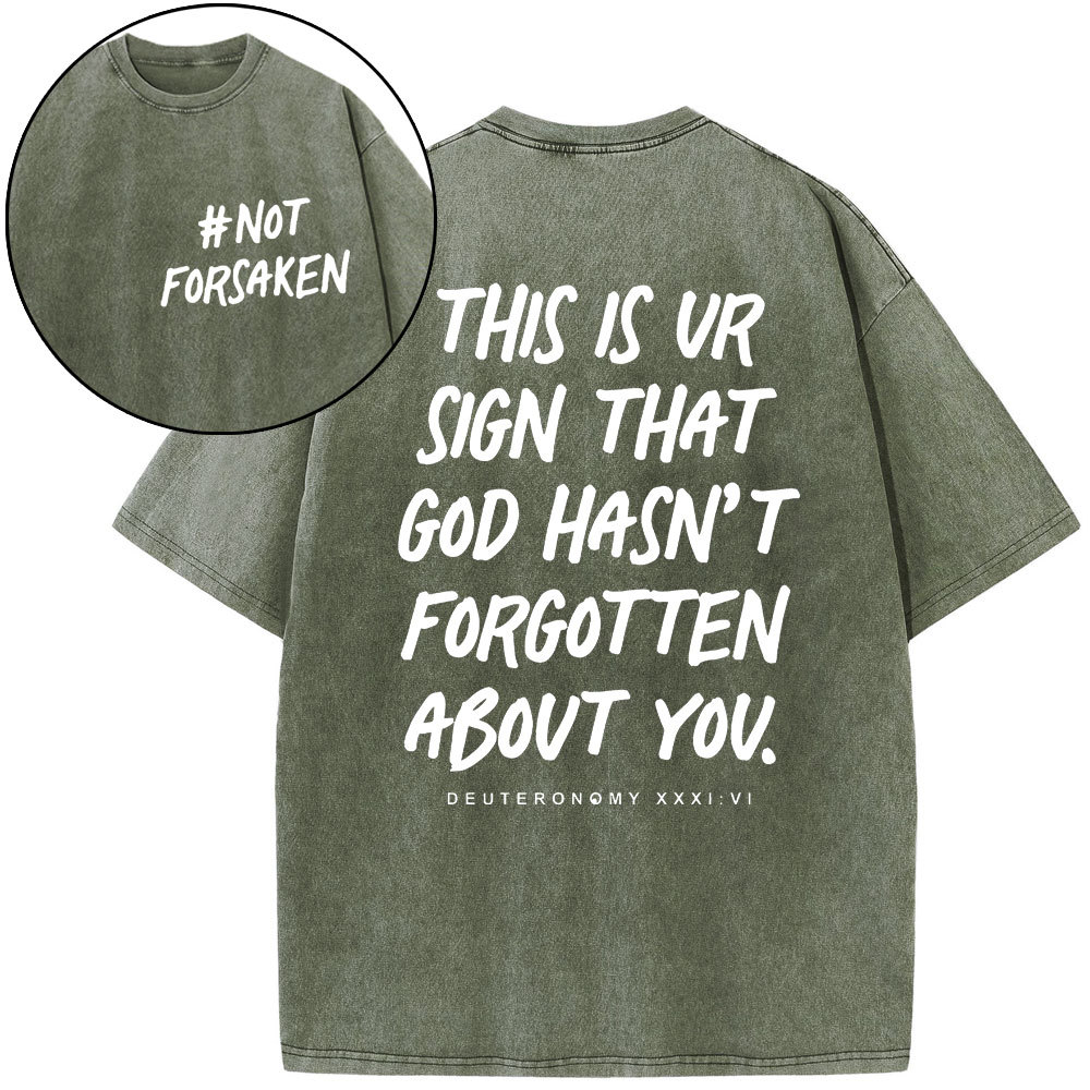 Not Forsaken Christian Washed T-Shirt