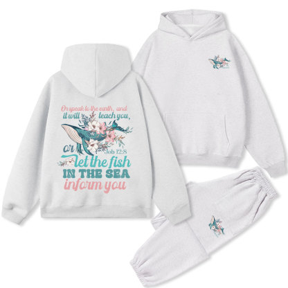 Or Speak To The Earth Christian Premium Fleece Hoodie Set