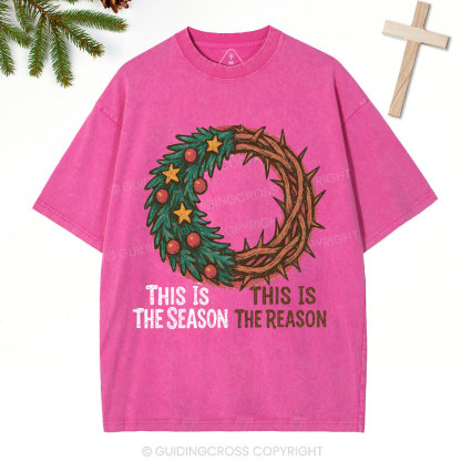 This The Season This Is The Reason Christian Washed T-Shirt