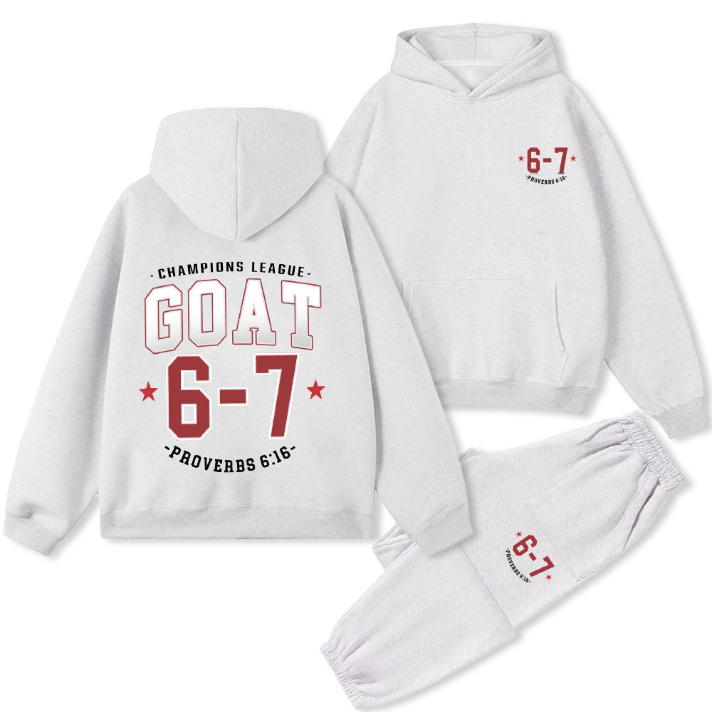Champions League GOAT Christian Premium Fleece Hoodie Set