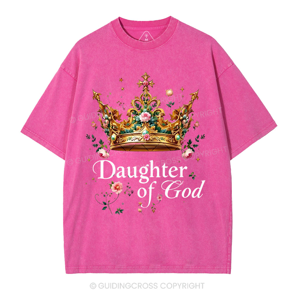 Daughter Of God Christian Washed T-Shirt