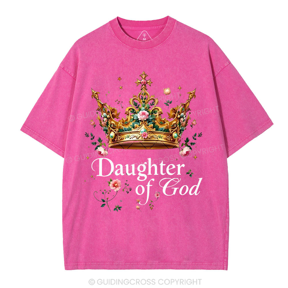Daughter Of God Christian Washed T-Shirt