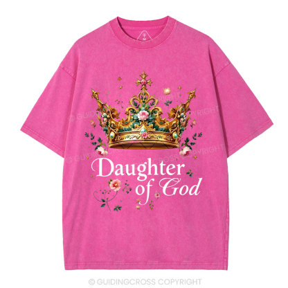Daughter Of God Christian Washed T-Shirt