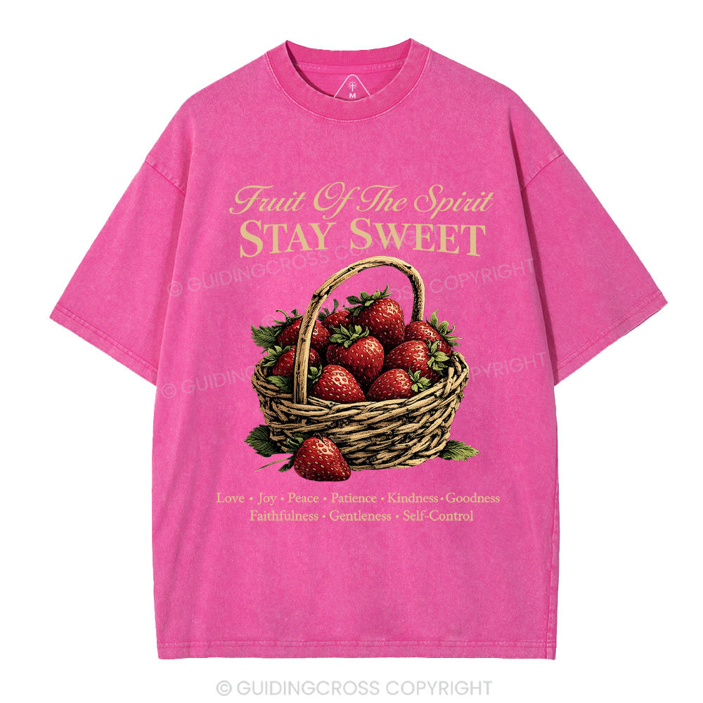 Stay Sweet Christian Washed T-Shirt