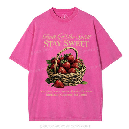 Stay Sweet Christian Washed T-Shirt