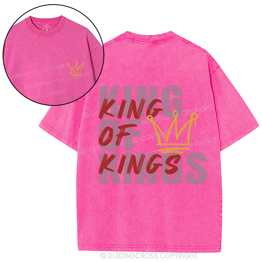 King Of Kings Christian Washed T-Shirt