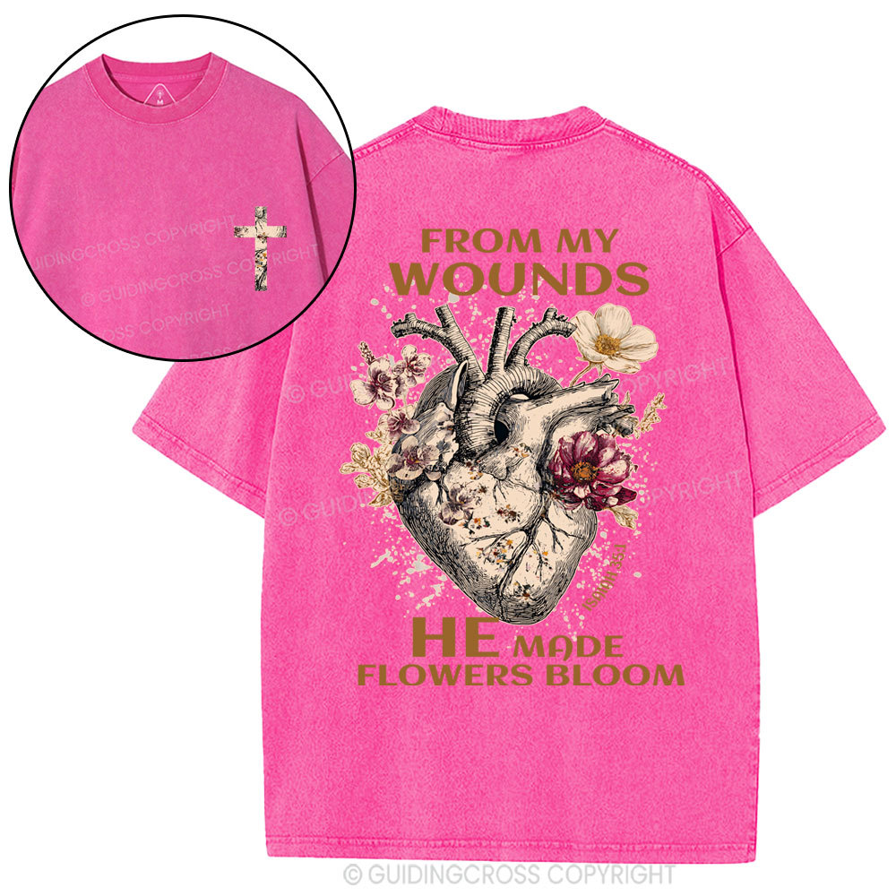 From My Wounds Christian Washed T-Shirt