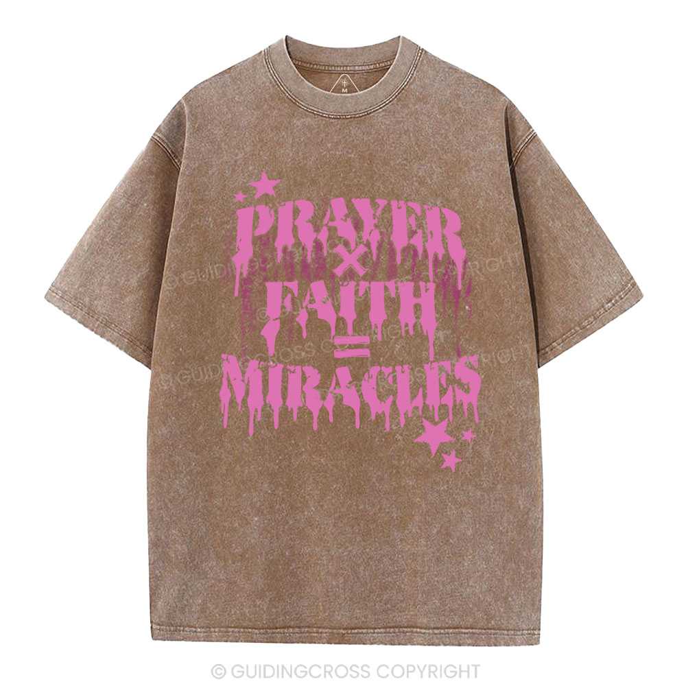 Prayer Faith Christian Washed T-Shirt