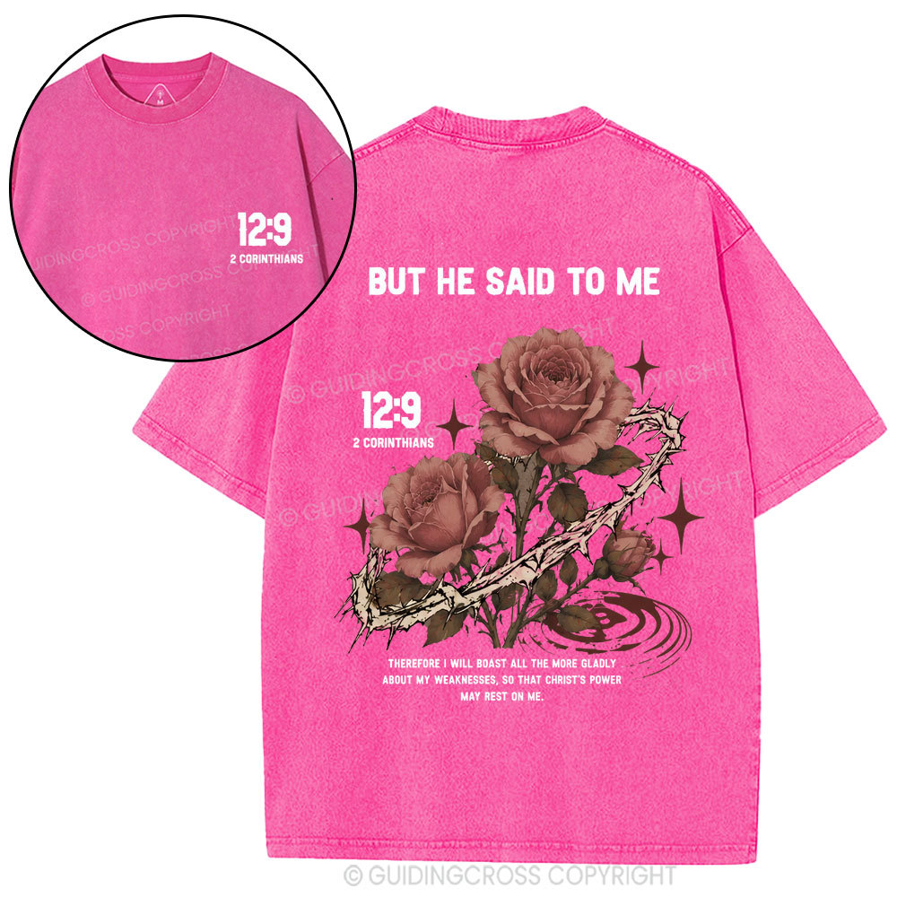 Therefore I Will Boast All The Nore Gladly Christian Washed T-Shirt