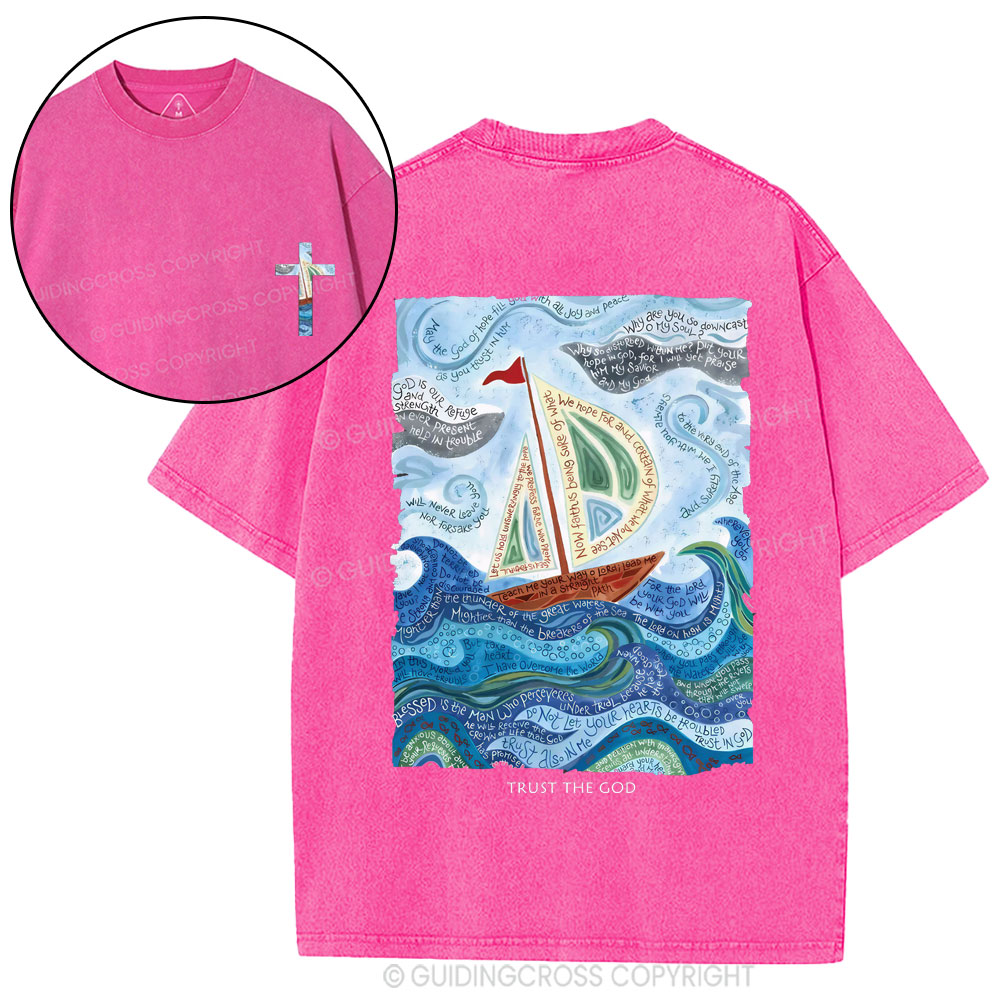 Trust God Christian Washed T-Shirt