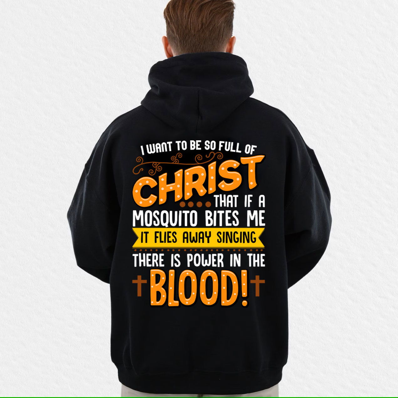 Full Of Christ Funny Christian Hoodie