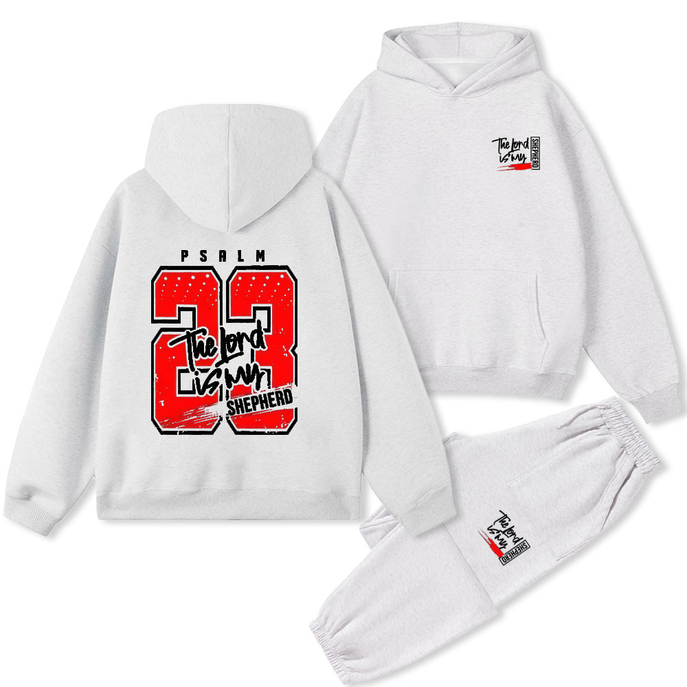 The Lord Is My Shepherd Christian Fleece Hoodie Set