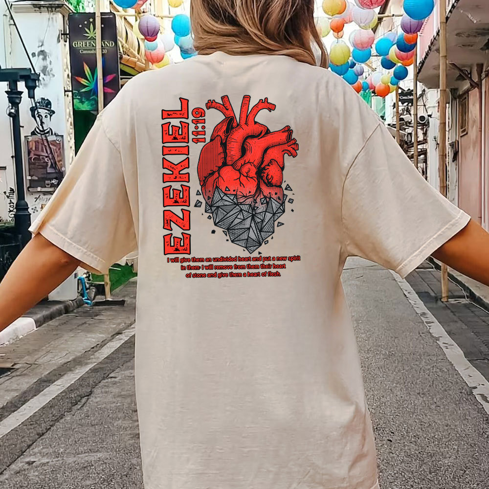Heart Of Flesh Christian Washed T-Shirt