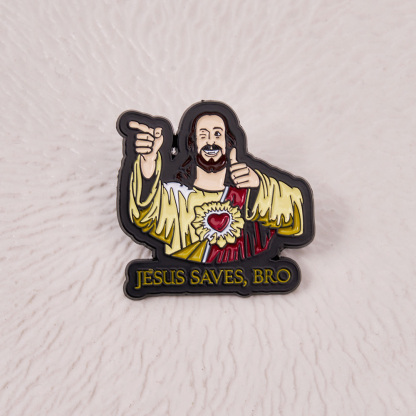 Jesus Saves Christian Pin