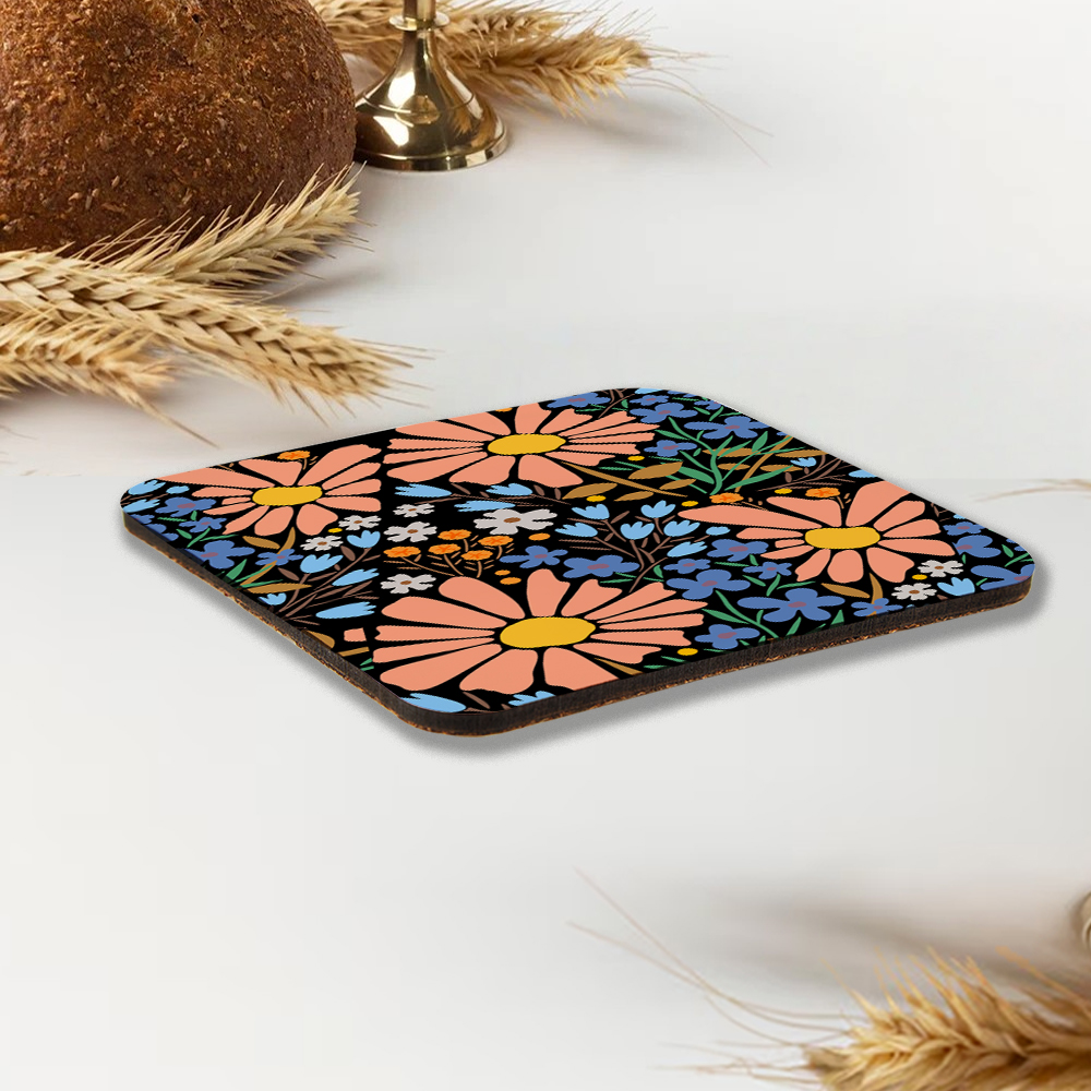 Flourishing Blossom Christian Wooden Printed Coasters 