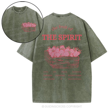 The Fruit Of The Spirit Christian Washed T-Shirt