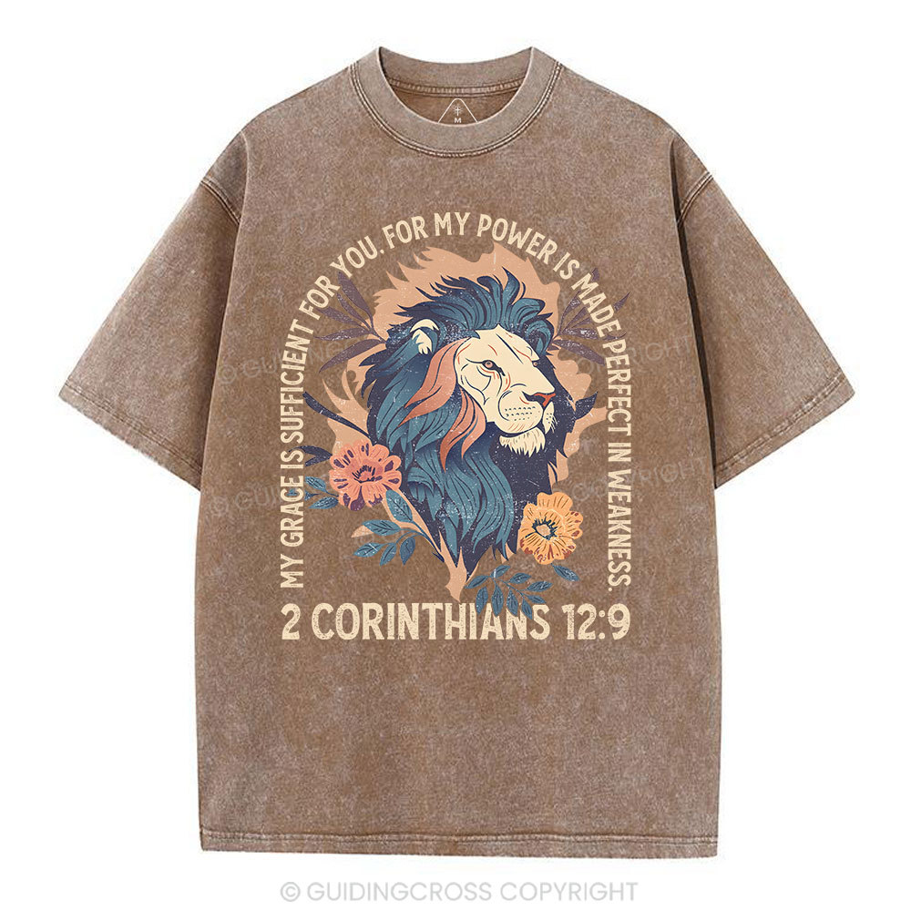 My Grace Is Sufficient For You Christian Washed T-Shirt
