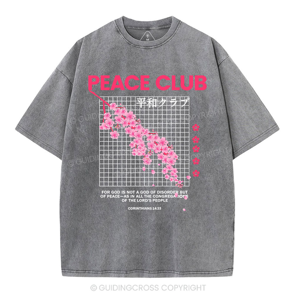 Peace Club Christian Washed T-Shirt