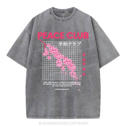Peace Club Christian Washed T-Shirt