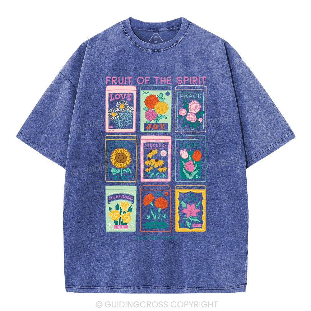 Fruit Of The Spirit Christian Washed T-Shirt