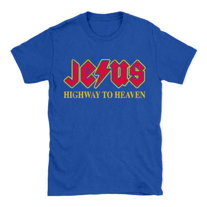 Jesus Highway To Heaven Christian T-Shirt