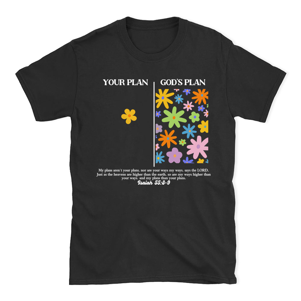 Your Plan God's Plan Boho Christian T-Shirt