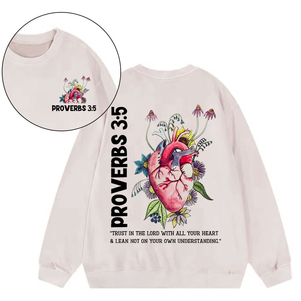 Trust In The Lord Christian Washed Sweatshirt