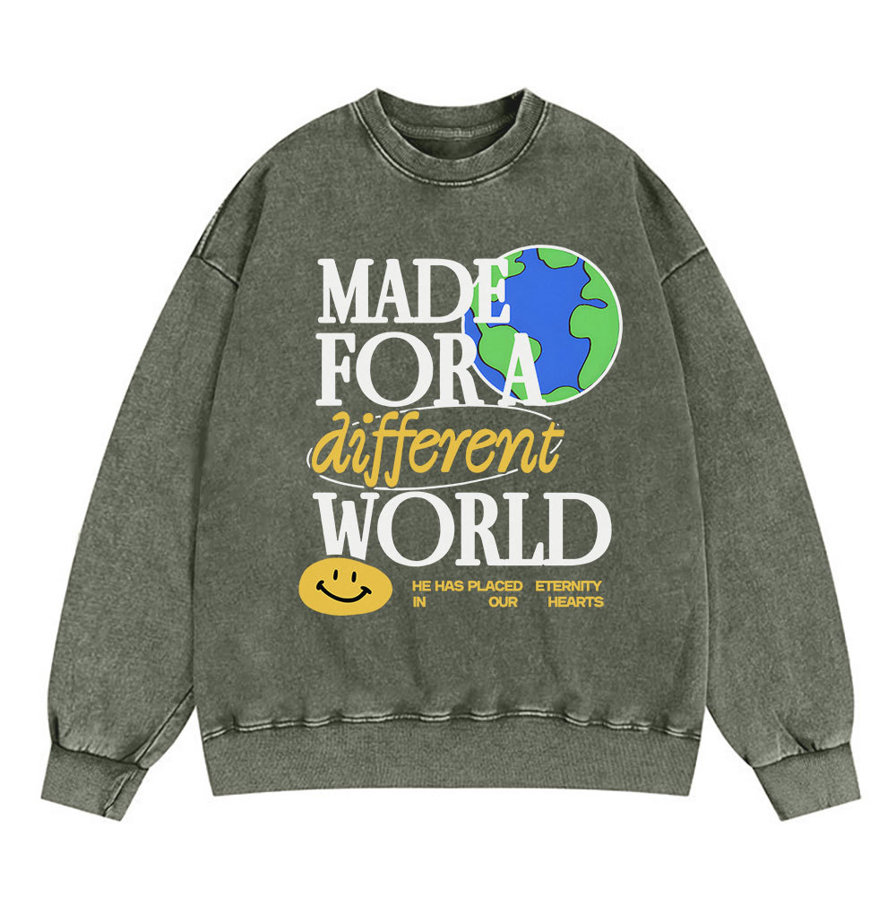 Made For Diffrent World Christian Washed Sweatshirt