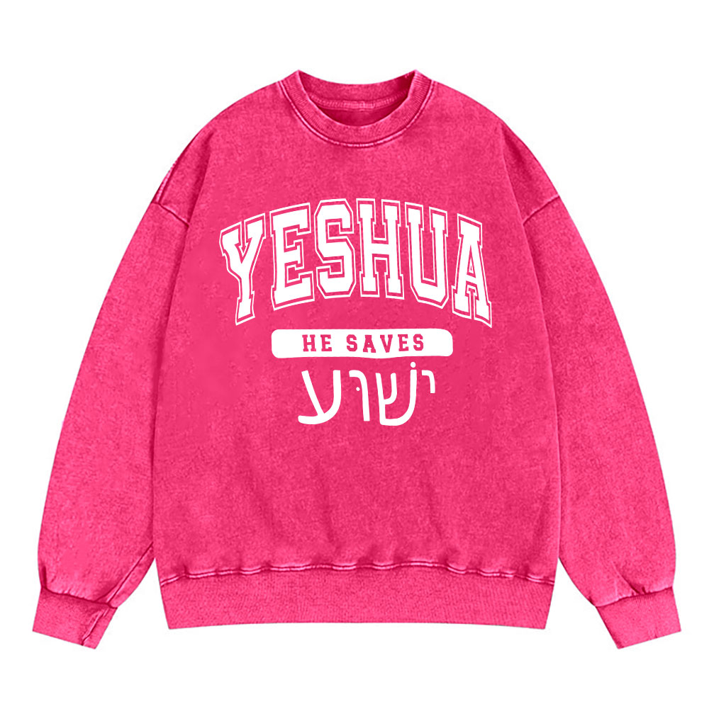 Yeshua Christian Washed Sweatshirt