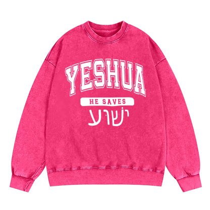 Yeshua Christian Washed Sweatshirt