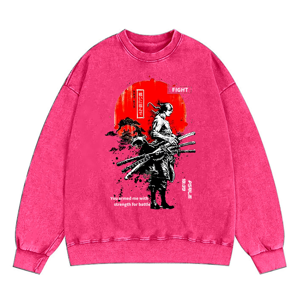 You Gave Me Strength Christian Washed Sweatshirt