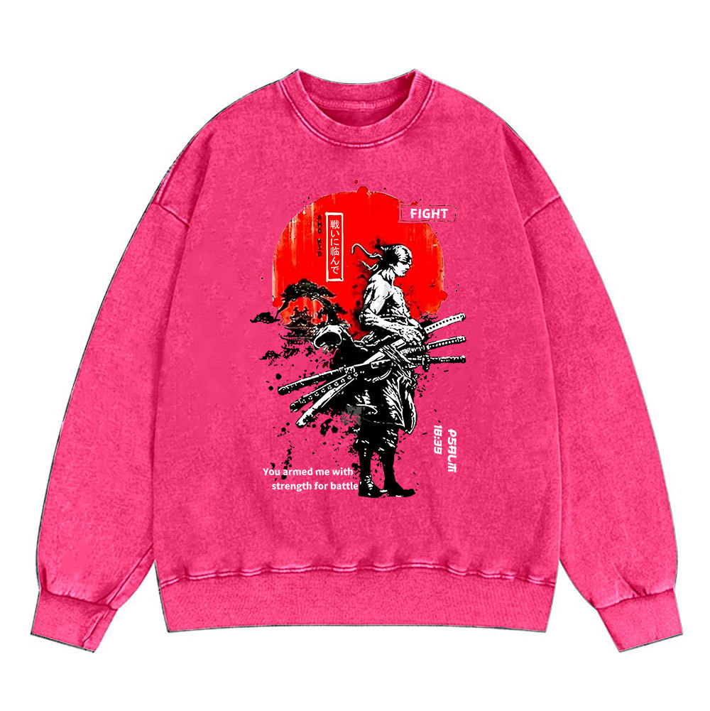 You Gave Me Strength Christian Washed Sweatshirt