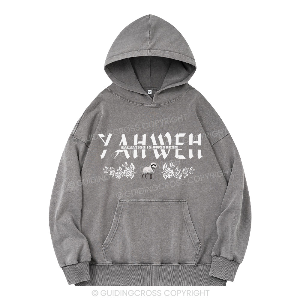 YAHWEH Christian Washed Hoodie 