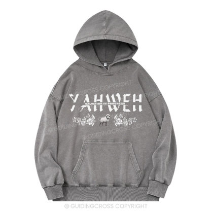 YAHWEH Christian Washed Hoodie 